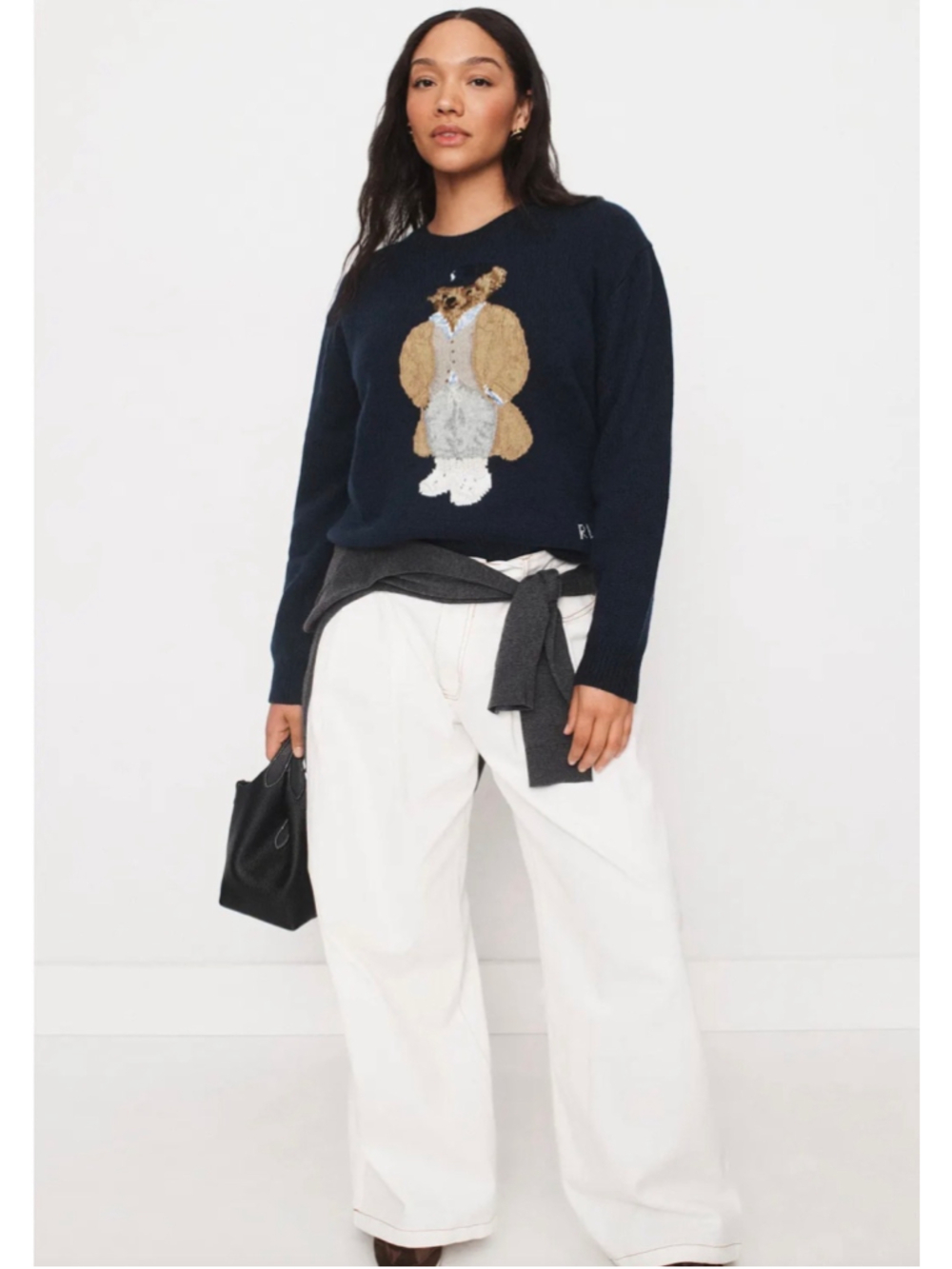 Polo Ralph Lauren Wool Classic Bear Crew Neck Sweater - Picture 2 of 8